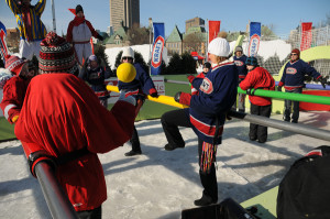 Human foosball