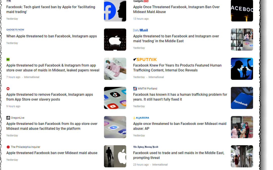 Facebook promotes Human Trafficking – DAMN!